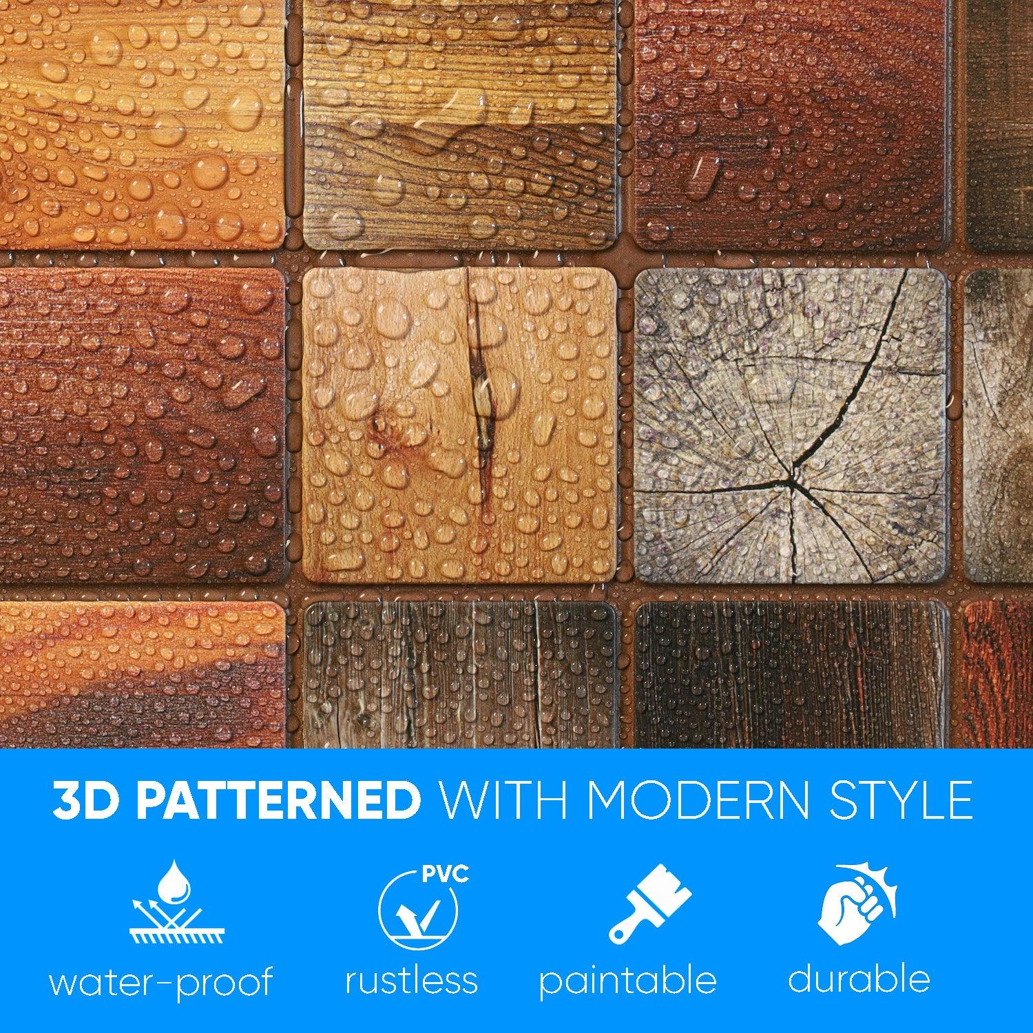 3D Wall Panels - Wood Timber bleached - Smart Profile