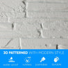 3D Wall Panels - Stone White quartzite - Smart Profile