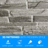 3D Wall Panels - Stone Slate Dark Gray - Smart Profile