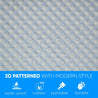 3D Wall Panels - White Rakitta Light Cladding - Smart Profile