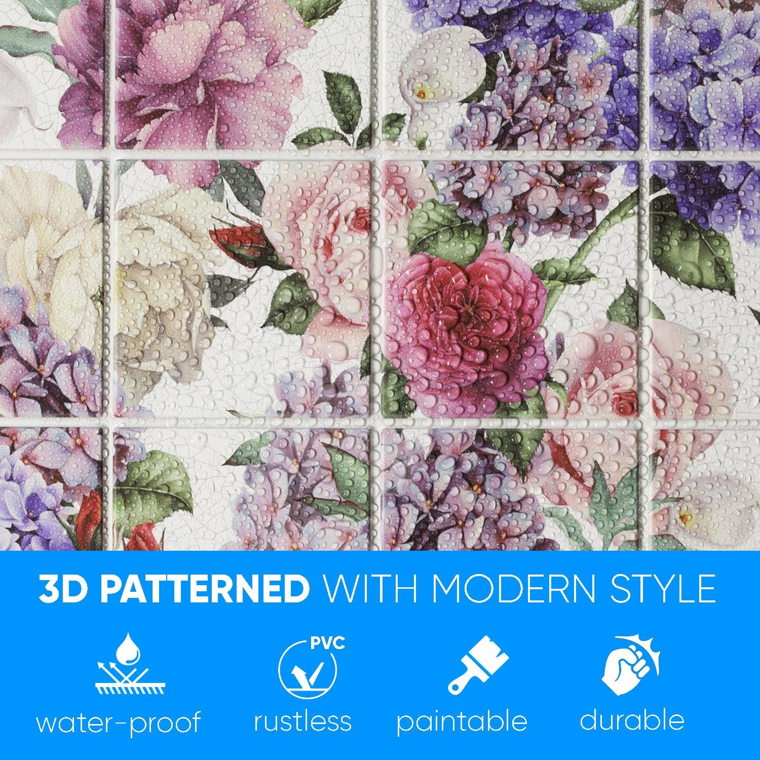 3D Wall Panels - Tiles Hydrangea – Smart Profile