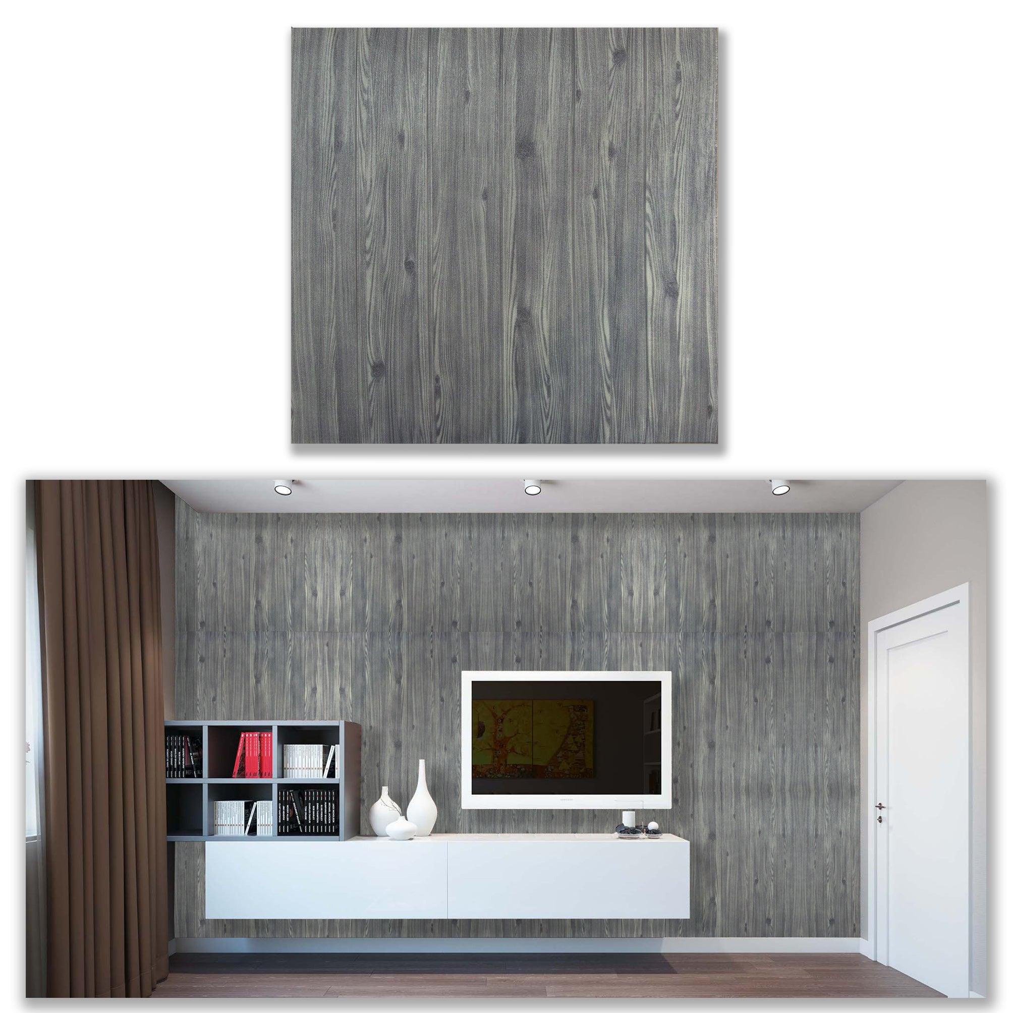 Self-Adhesive 3D Wall Panels "Gray Ash" - Smart Profile