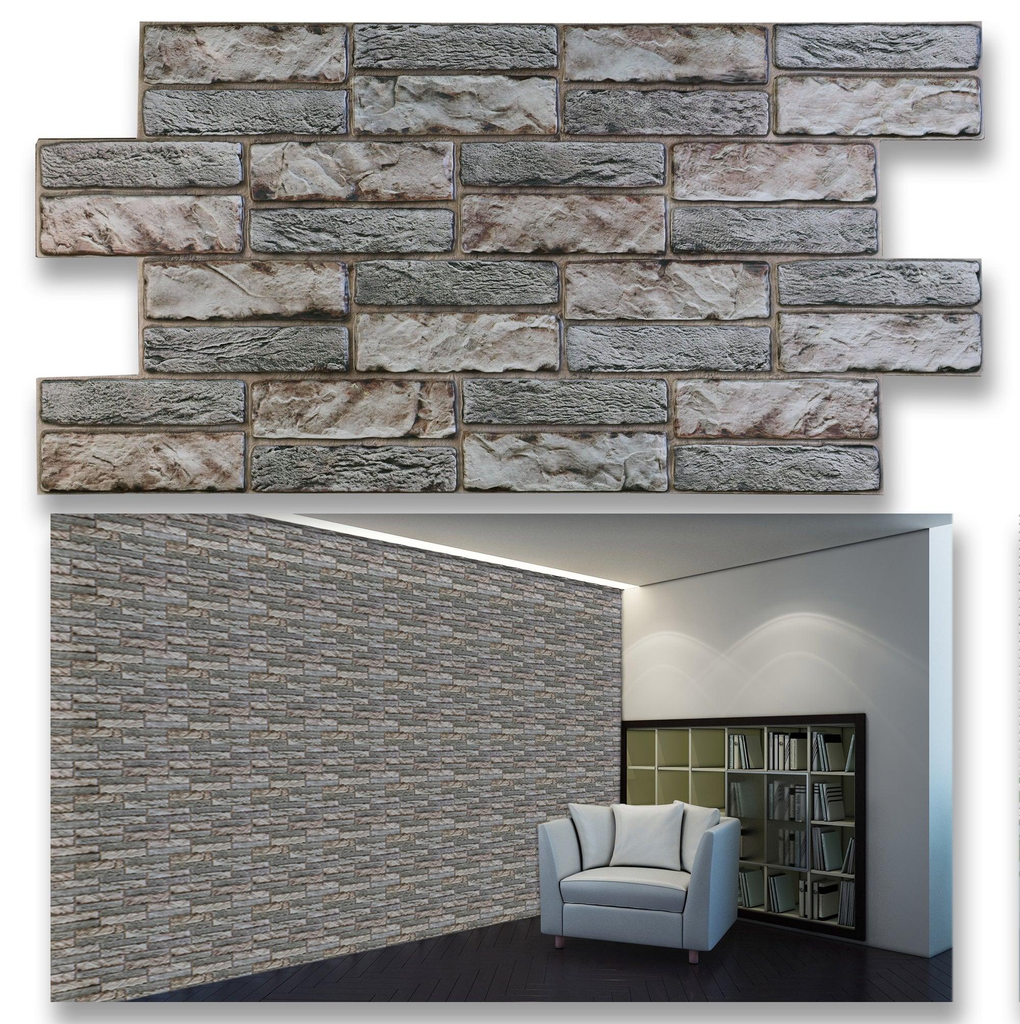 3D Wall Panels - Stone Expanse Dark - Smart Profile