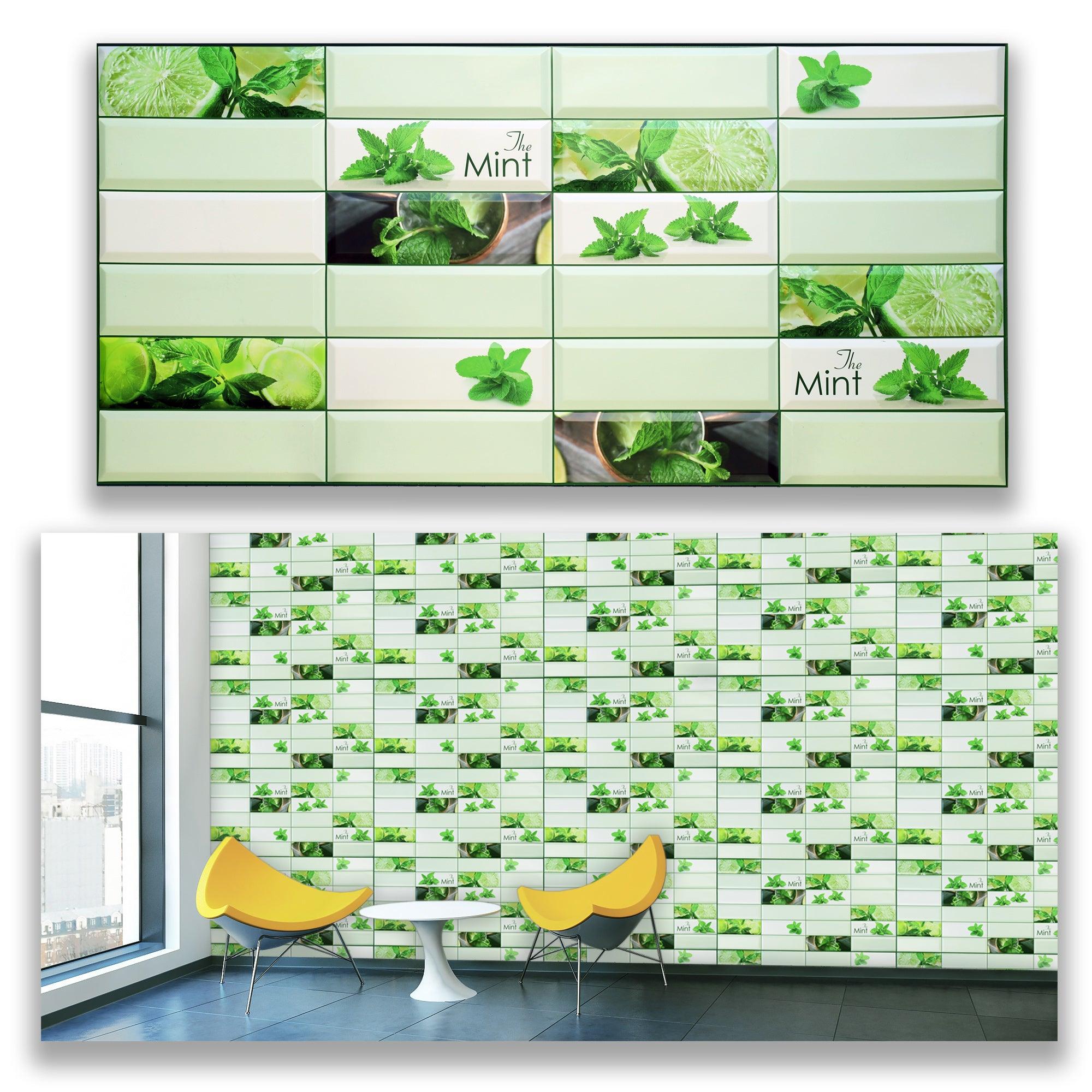 3D Wall Panels - Tiles Mint - Smart Profile