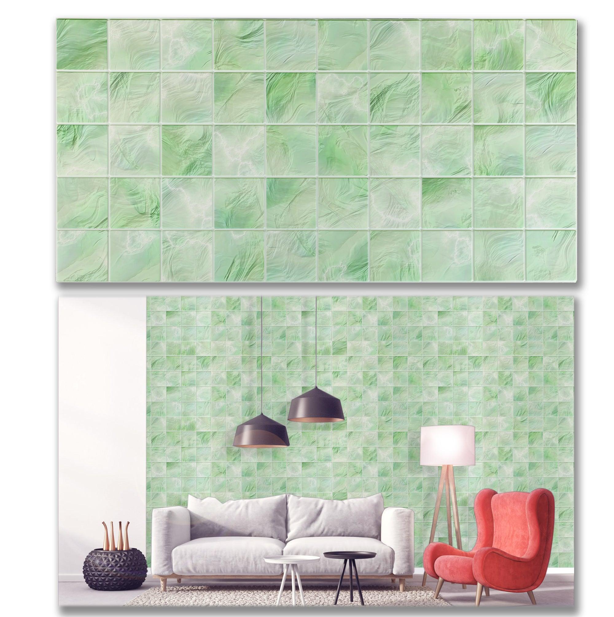 3D Wall Panels - Tile pearl green - Smart Profile
