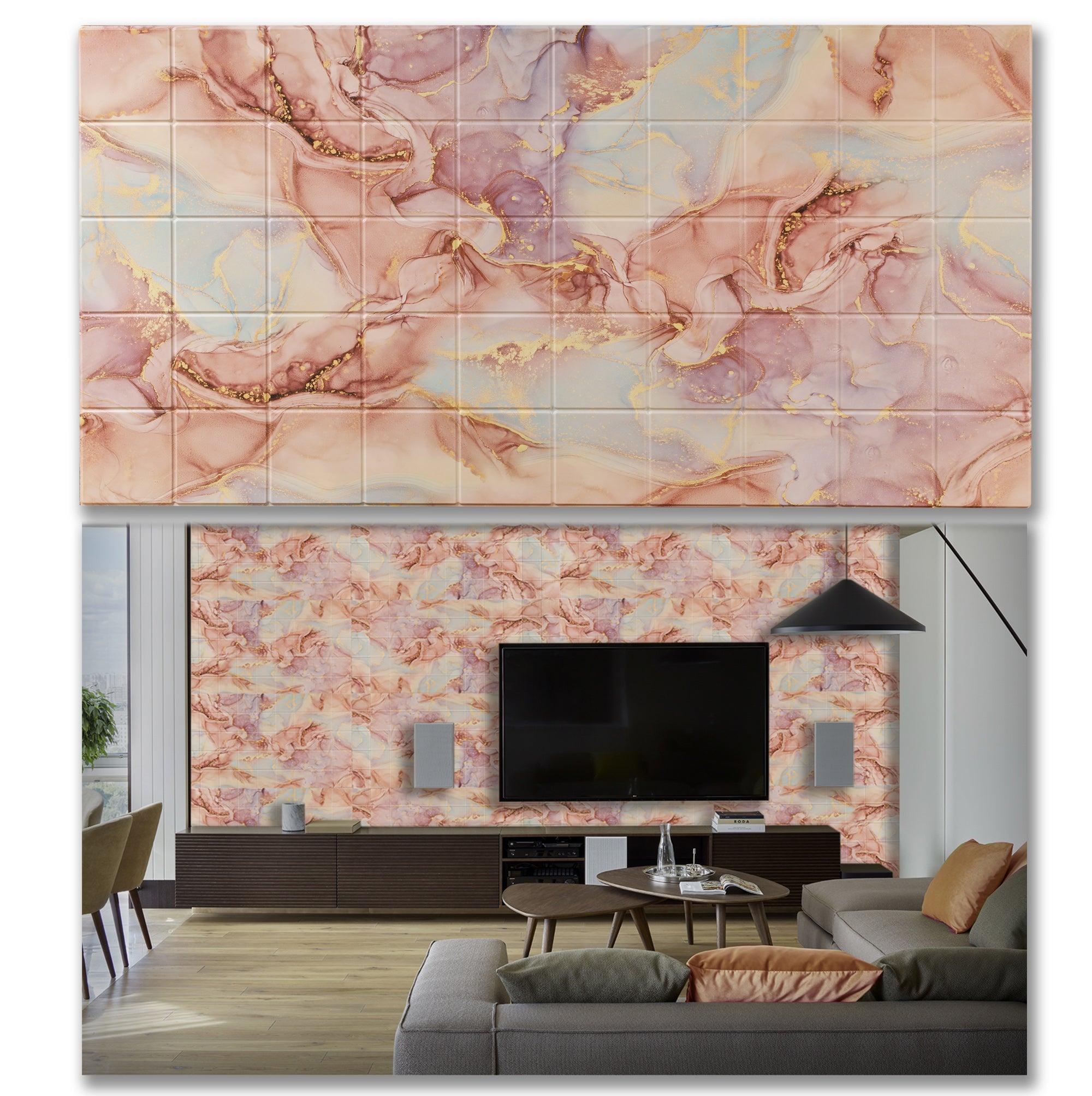 3D Wall Panels - Tiles Delicate Silk - Smart Profile