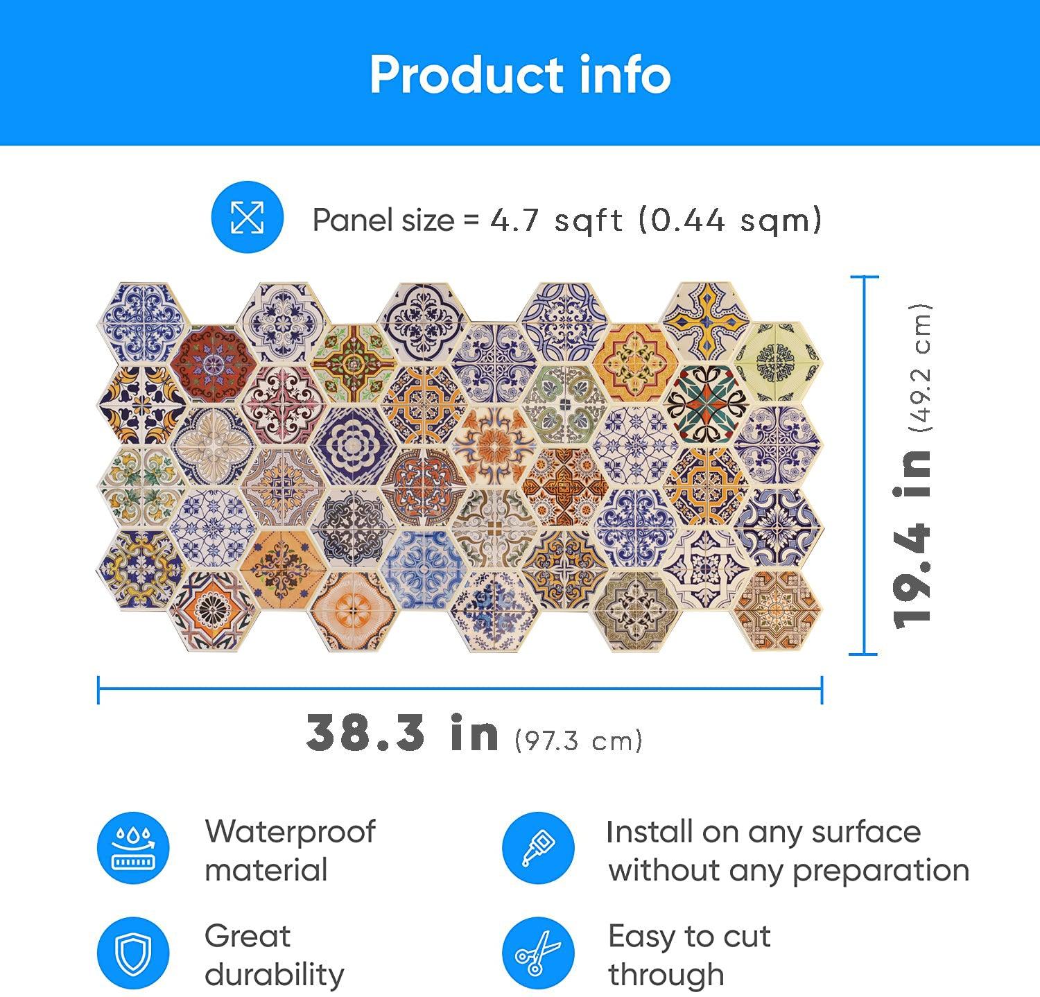 3D Wall Panels - Tiles Patchwork - Smart Profile