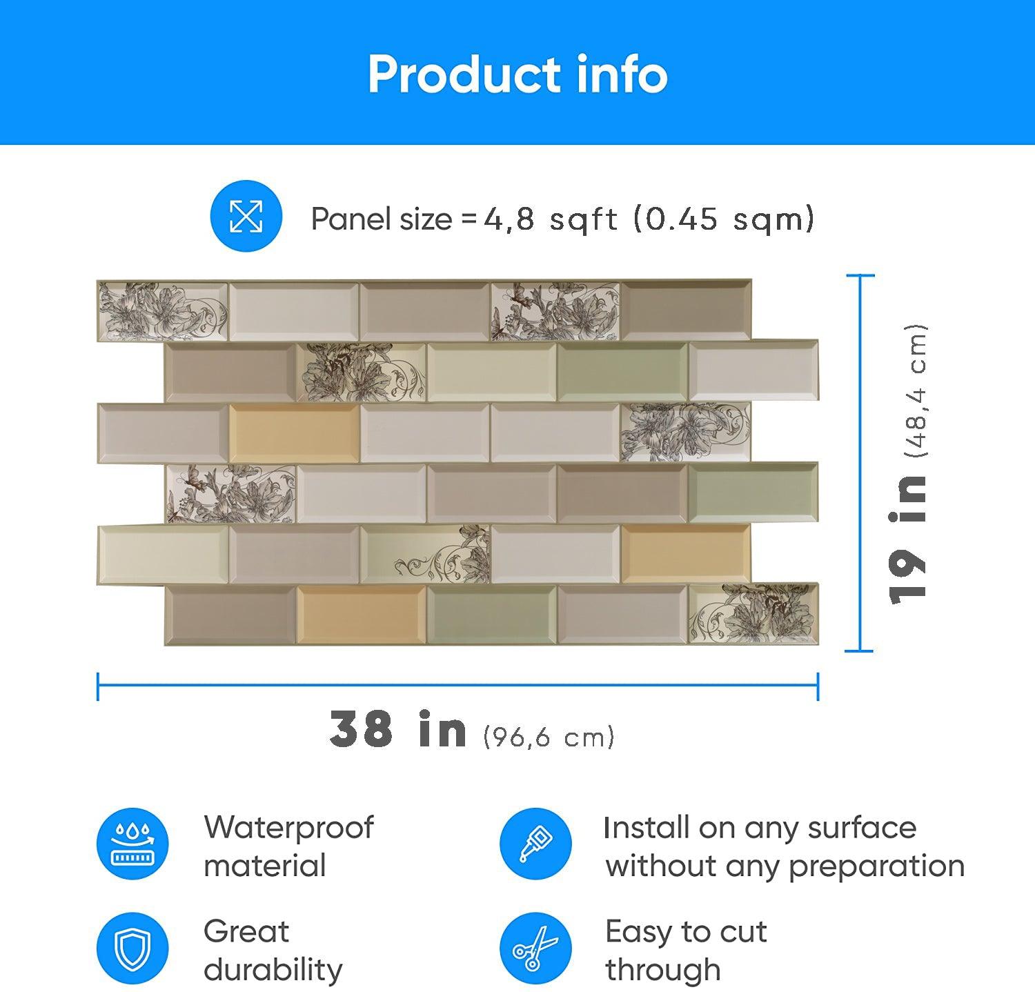 3D Wall Panels - Tile ArNuvo - Smart Profile