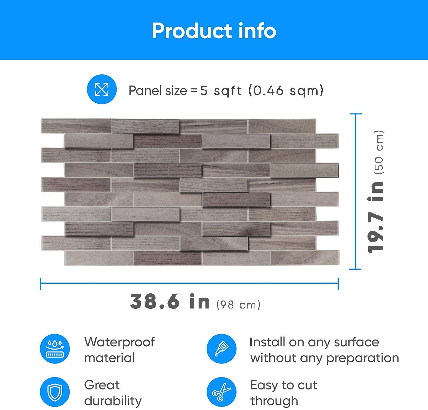 3D Wall Panels - Stone La Manche - Smart Profile