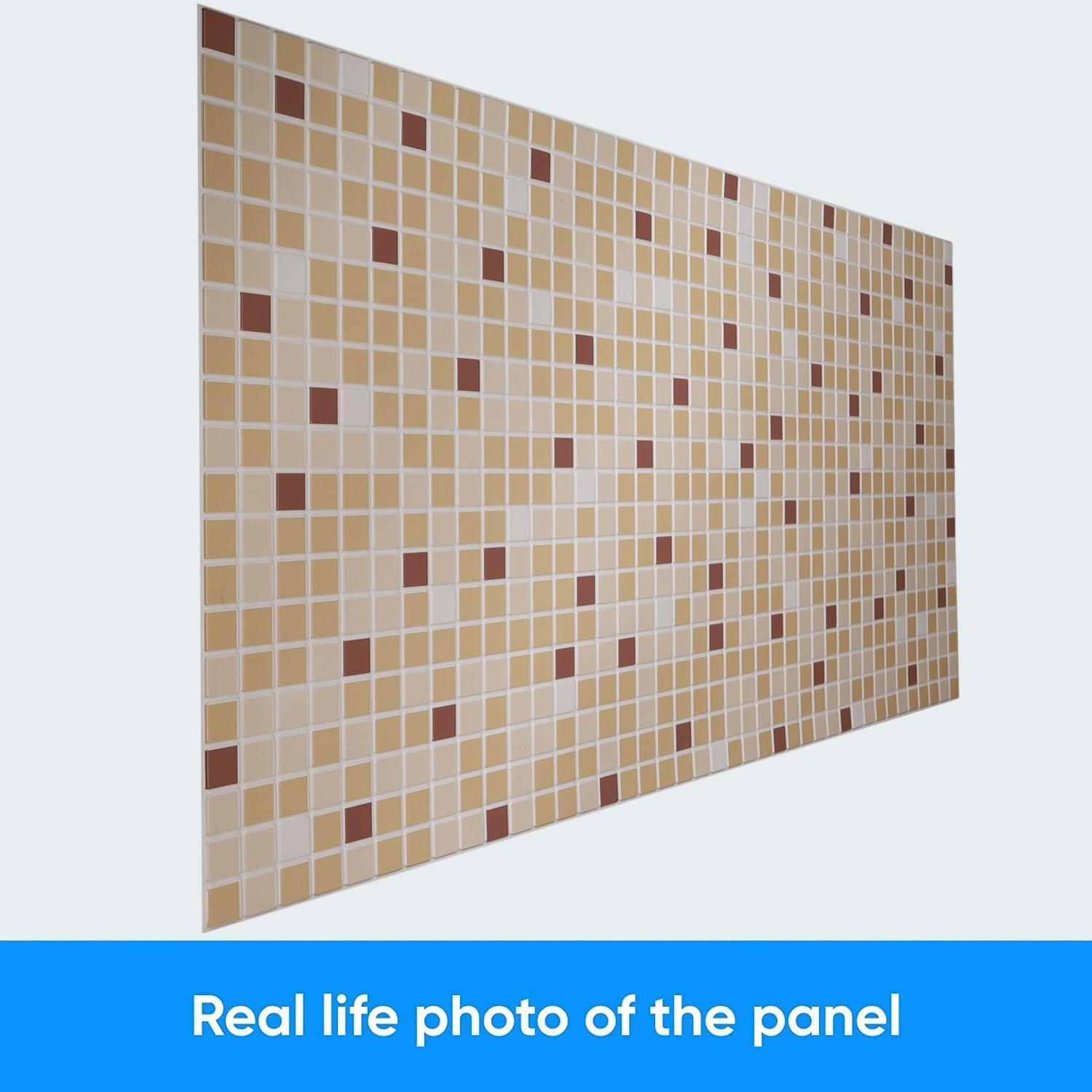 3D Wall Panels - Mosaic Brown-Orange - Smart Profile