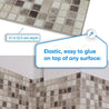3D Wall Panels - Mosaic Marble beige - Smart Profile