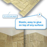 3D Wall Panels - Stone Limestone Beige - Smart Profile