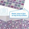 3D Wall Panels - Mosaic Purple - Smart Profile